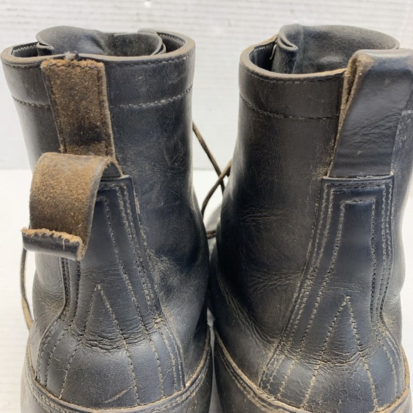 Vtg WHITE\'S Semi-Dress Boots/ QUABAUG Black LOGGER Men\'s Size US 11 C **THRASHED
